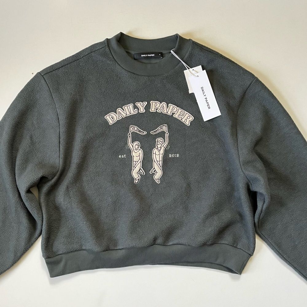 DAILY PAPER NWT Chic Green Nadifa Sweater Small